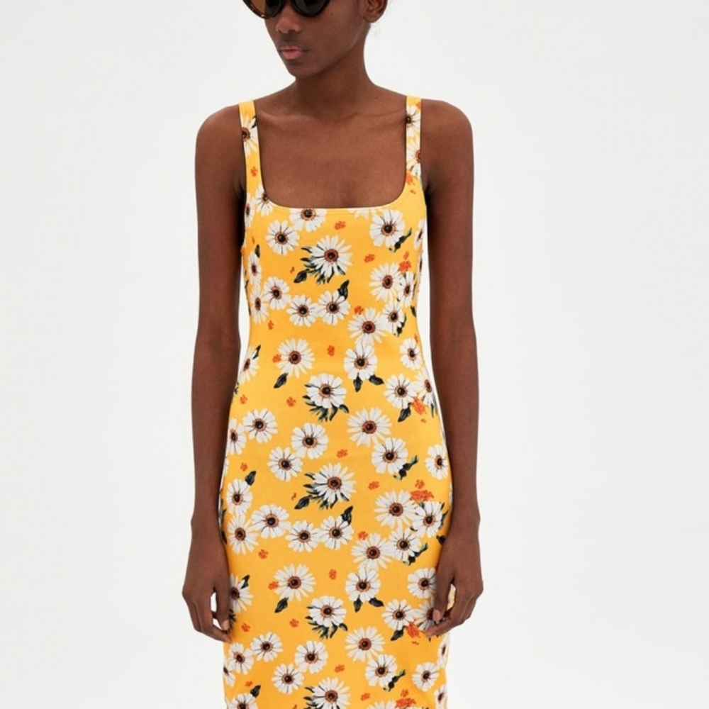 Floral Yellow Dress